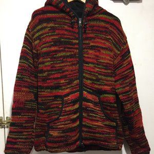 TIBETAN VILLAGE KNITTED WOOL JACKETS SIZE L/XL